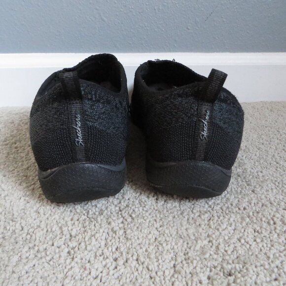 Skechers womens shoes size 8.5 relaxed fit air-cooled memory foam black #23028 - Picture 4 of 10